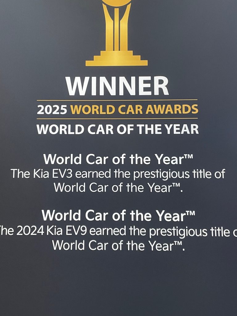 A new small Kia EV not yet sold in North America won the World Car of the Year award.