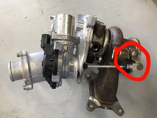 The pivot assembly located at one end of the the shaft to the turbo actuator is vulnerable to corrosion.